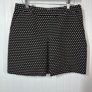 Axara Paris Skirt Black Whimsigoth Glam Preppy Polka Dot Dash Short Pencil 8